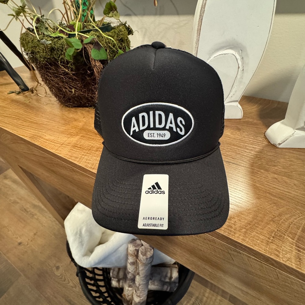 Adidas Black Trucker Hat